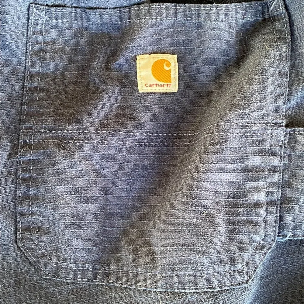 Carhartt Men's Navy Cargo Pants XL Lightweight Textured Hiking Outdoor Vacation - Picture 2 of 12